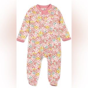 HonestBaby baby-girls Organic Cotton Footed Sleep & Play Pajamas